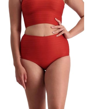 Jacquard Stripe Vintage High Waist Pant