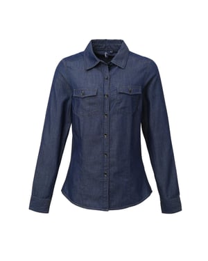 Premier Dames/Dames Stitch Shirt (Indigo Denim)