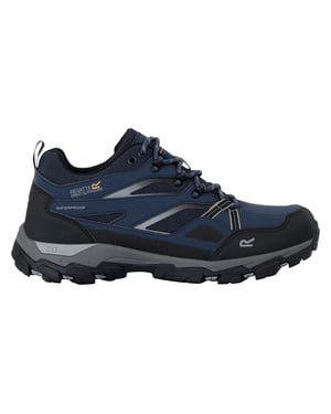 Regatta Mens Holcombe 3 Low Walking Boots (Navy/Dark Steel)
