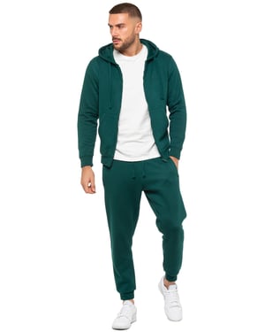 Enzo | Heren Zip Hoodie Tracksuit Set - Groen