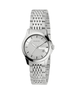 Gucci YA126501 G-Timeless Zilver Wijzerplaat Dames Horloge