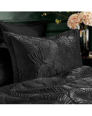 Palmeria Quilted Velvet Pillowcase