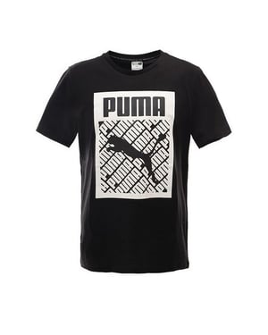 Puma Graphic Logo Mens Black T-Shirt