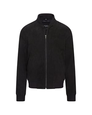 Mens Soft Goat Suede MA-1 Varsity Bomber Jacket - Dalian