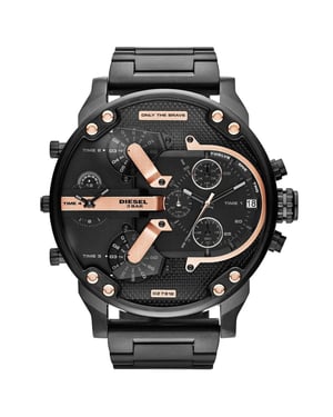 Diesel DZ7312 The Daddies Chronograaf Wijzerplaat Vier Tijdzones Herenhorloge