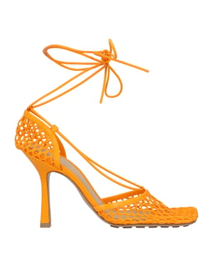 Bottega Veneta Stretch Veter Sandalen oranje