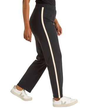 Petite Side Stripe Ponte Trouser