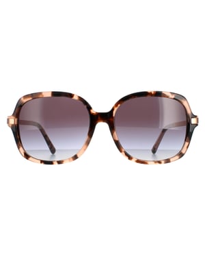 Michael Kors zonnebril Adrianna II MK2024 316213 Pink Tortoise lichtgrijze gradiënt