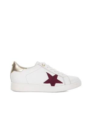 Dune Ladies Edriss - Star Motif Lace Up Trainers