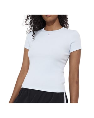 Tommy Jeans dames T-shirt met vlag