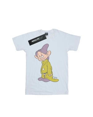 Disney Jongens Klassiek Dopey T-Shirt (Wit)