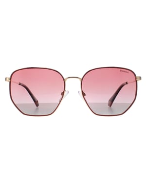Polaroid Square Unisex Goud Roze Roze Gradient Gepolariseerd PLD 6214/S/X