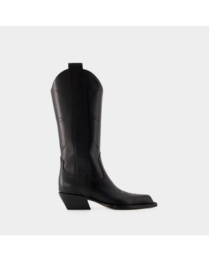 Voor wandelschoenen - Off White - Leer - Zwart