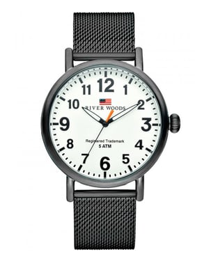 River Woods Sacramento herenhorloge Zwart RW420009