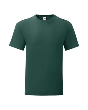Fruit of the Loom Iconisch T-shirt voor heren (set van 5) (Bosgroen)