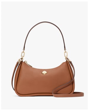 Kayla Pebbled Leather Small Convertible Shoulder Bag