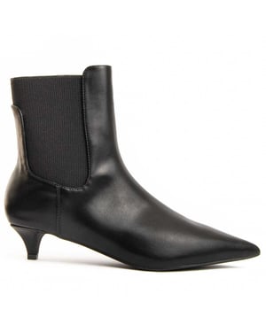 Montevita Heel Ankle Boot Devilalow I Svart