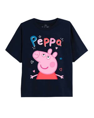 Peppa Pig Meisjes Klassiek Doodle T-shirt (Marine)