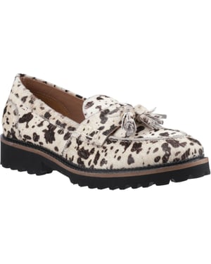 Hush Puppies Ginny Suède Damesloafers met dierenmotief