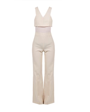 Patrizia Pepe Jumpsuit Dam Beige