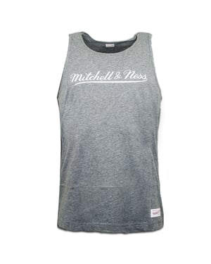 Mitchell & Ness Script Logo Mens Grey Vest