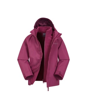 Mountain Warehouse Kinder/Kinder Fell 3 in 1 Waterafstotend Jasje (Druif)