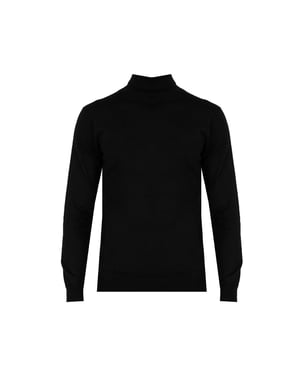 Xagon Man Pullover Turtleneck Herr Svart