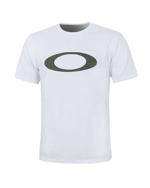 Oakley Short Sleeve Crew Neck White Mens Ellipse Line Camo T-Shirt 457359 100