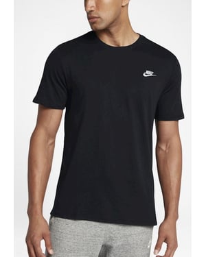 Nike Sportswear Club Mens T Shirt in Black