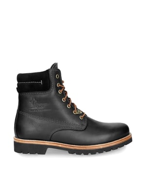 Panama Jack 03 C27 Mens Boots Black Waterproof Leather Laces Hiking Ankle Chukka