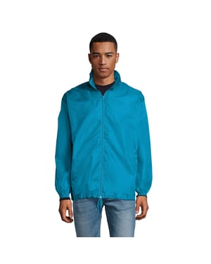 SOLS Unisex windjack met shift voor volwassenen (Aqua)