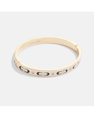Kissing C Enamel Hinged Bangle