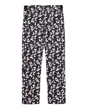 Mia Slim Floral Crop Trousers