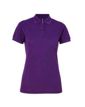 Asquith & Fox Dames/dames Performance Blend Poloshirt met korte mouwen (Paars)