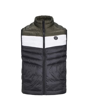 Jack & Jones Mens Sleeveless Gilet – Zipper Closure and High Neck