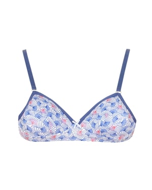 Cotton Stretch wireless bra D0BVA girl's design that offers comfort
