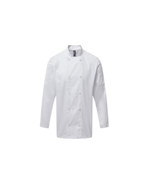 Premier Heren Coolchecker Chef Jacket met lange mouwen (Wit)