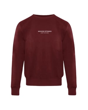 Weekend Offender Logo Heren Wijn Sweater