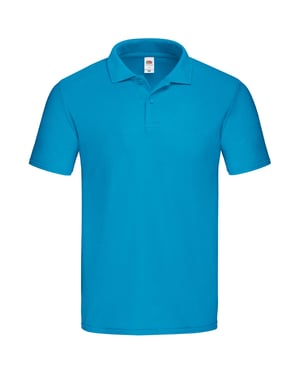 Fruit of the Loom Mens Original Pique Polo Shirt (Azure)