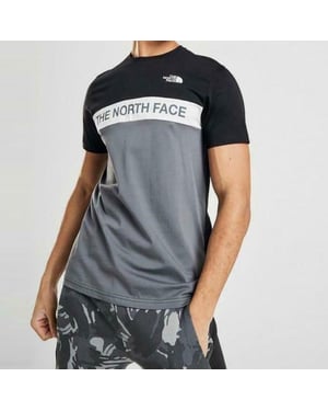 The North Face Heren Geweven Colour Block T-shirt Zwart