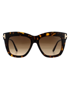 Tom Ford zonnebril Dasha FT0822 52F Dark Havana Brown Gradiënt