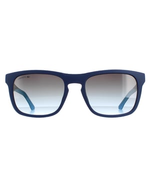 Lacoste Rectangle Unisex Matte Blue Grey Gradient L956S