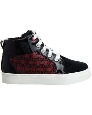 Clarks City Hero Hi Kids Black Trainers
