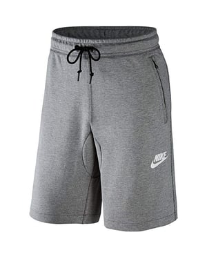Nike Mens Fleece Shorts Grey With Zip Pockets