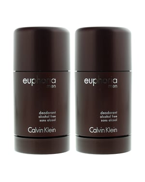 Calvin Klein Euphoria Men Deodorant Stick 75g Alcohol Free x 2