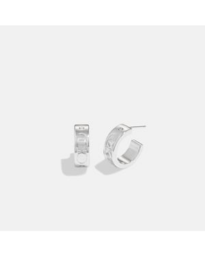 Kissing C Small Huggie Earrings
