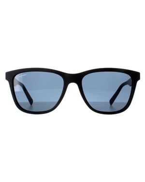 Salvatore Ferragamo SF998S 002 mat zwart blauwe zonnebril