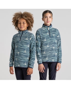 Kai Half Zip Fleece Poseidon Blue Print