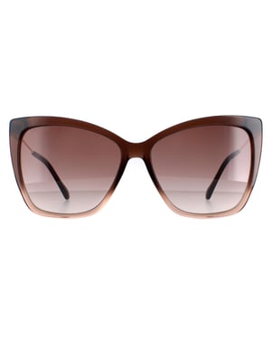 Jimmy Choo Seba/S 0MY/HA bruin gearceerde beige zonnebril met kleurverloop