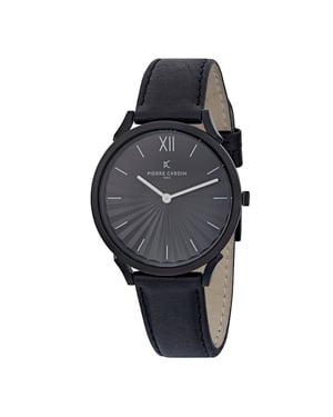 Pierre Cardin Pigalle Plissée Unisex Horloge Zwart CPI.2006